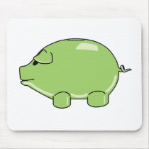 Green Pig Mousepad by greenpig Green Pig Mousepad
