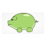 Green Pig Photo Card
