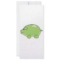 Green Pig Rack Card