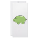 Green Pig Rack Card