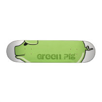 Green Pig Skateboard (Mini)
