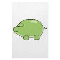 Green Pig Custom Stationery