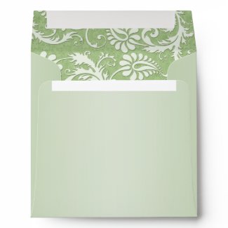 Green & Pink Return Address Envelope for 5