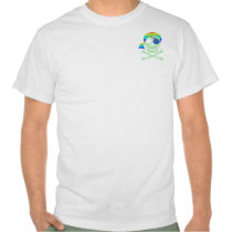 Green Pirate Skull 2-Sided Shirts