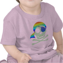 Green Pirate Skull Infant T-Shirt