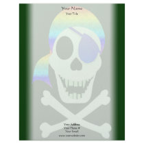 Green Pirate Skull Letterhead