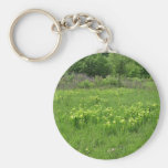 Green pitcher plant (Sarracenia oreophila) habitat Key Chain