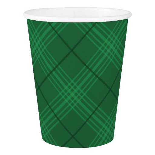 green plaid christmas paper cups zazzle plaid christmas plates