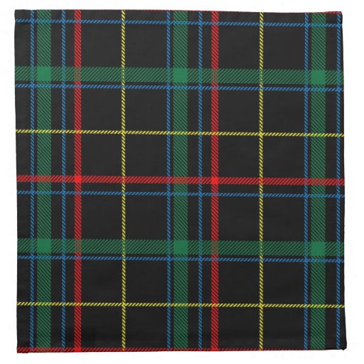 Green Plaid Cloth Napkin Zazzle