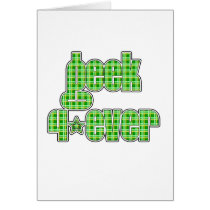 Green Plaid Geek 4ever cards