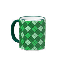 Green Plaid Mug