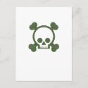 Green Plaid Skull