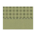 Green Plaid & Stripe Customizable Cards, Postage postcards