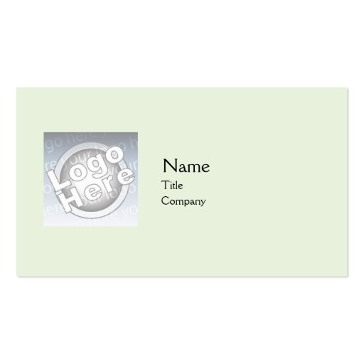 Green Plain - Business Business Cards (front side)