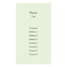 Green Plain Vertical - Business Business Card Templates