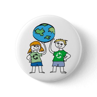 Green Planet Kids button