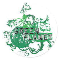 Green Planet stickers by Croctail Green Planet stickers