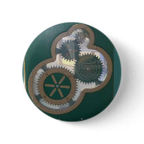 Green Playground Gears buttons by JuJuGardens Green Playground Gears buttons