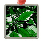 Green Poinsettia Ornament