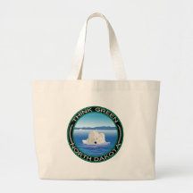 Green Polar North Dakota Canvas Bags