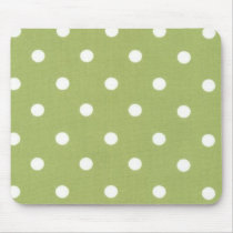 Green Polka Dot Design mousepads by shopstew Green Polka Dot Design mousepads