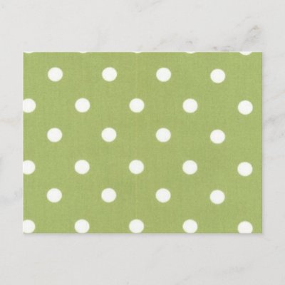 Green Polka Dot Design Post