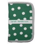 Green Polka Dot Folio Planner