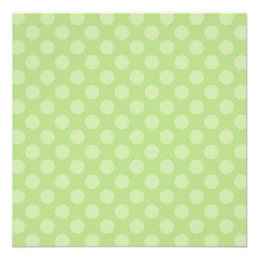 Green Polka Dots Umbrella Mom Baby Shower Personalized Announcements