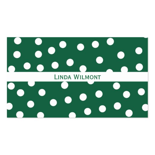 Green Polkadots Business Card