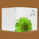 Green Pop Art Flower Garden Binder