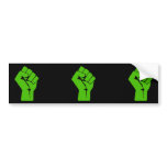 Green power bumper stickers