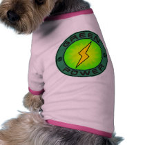 Green Power Dog T Shirt