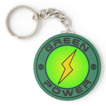 Green Power Keychains