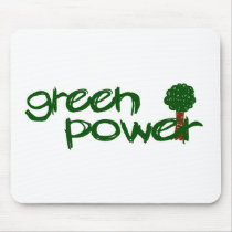 Green Power mousepads by worldsfair Green Power mousepads