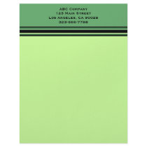 Green Professional letterhead