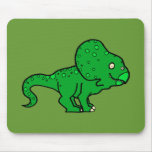 Green Protoceratops Mouse Pads
