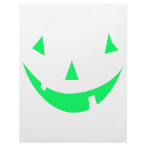 Green Pumpkin Face Halloween Design Letterhead Design