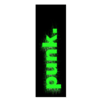 Green Punk business cards by zkislar Green Punk business cards