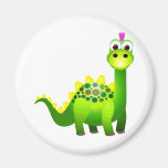Green Punk Dino Fridge Magnet