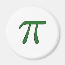 Green Purple Clear White Red Pi 3.14 symbol Math Magnet