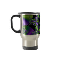 Green & Purple Discs mugs by kwieserA Green & Purple Discs mugs