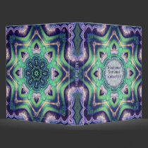Green Purple Geometric Star Album Binder binders