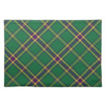 Green/Purple/Gold Tartan Plaid Placemat