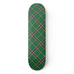Green/Purple/Gold Tartan Plaid Skateboard
