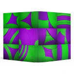 Green & Purple Kaleidoscope 1" Avery Binder