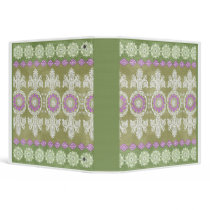 Green & Purple Print Binder