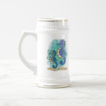 Green & Purple Seahorses in the Ocean Mug