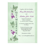 Green purple wedding engagement anniversary personalized announcement at Zazzle