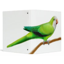 Green Quaker Parrot Avery Binder