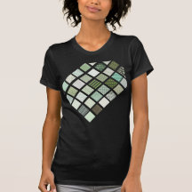 Green quilt mosaic pattern shirt